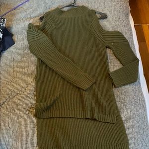 Flattering green sweater